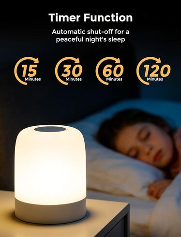 [3600mAh] Portable Dimmable Touch Night Light, 3 Colors Egg Light for baby Nursery, Rechargeable battery powered Lights for Kids Toddler room, Small Cordless Table Bedside Lamp for breastfeeding, soft in Saudi Arabia