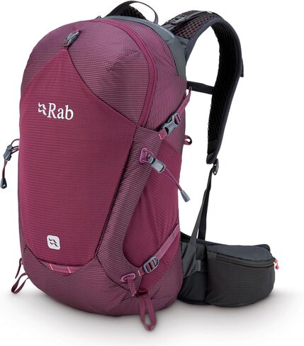 Rab Women's Protium ND Lightweight Backpack - Comfortable Daypack for Hiking & Trekking - Mulberry - 33-Liter (Back Length - Small/Medium) in Saudi Arabia