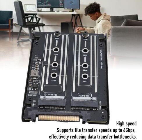U.2 M Key SSD Adapter NVME to U.2 Adapter Card M. NVME to SFF 8639 Converter with PCI E 4.0 4X Support for WIN8 WIN10 WIN11 in Saudi Arabia