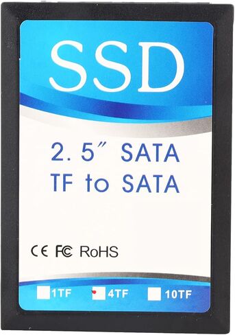 plplaaoo Memory Card to SATA Adapter 4X Small Memory Card Converter for Industrial PCs and Motherboard Testing with Enclosure and Screw Kit 10x7x1cm in Saudi Arabia