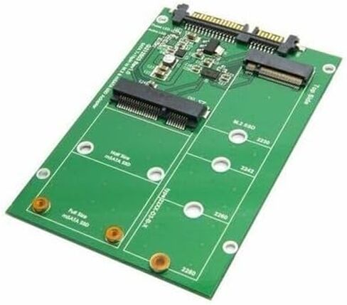 محول Mini PCIe 2-Lane USB 3.0 إلى SATA لمحركات الأقراص مقاس 2.5 بوصة مع M.2 NGFF B/M-Key ودعم mSATA - بدون علامة تجارية - نطاق ترددي عالٍ in Kuwait