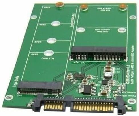 محول Mini PCIe 2-Lane USB 3.0 إلى SATA لمحركات الأقراص مقاس 2.5 بوصة مع M.2 NGFF B/M-Key ودعم mSATA - بدون علامة تجارية - نطاق ترددي عالٍ in Kuwait