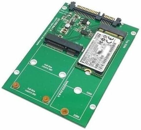 محول Mini PCIe 2-Lane USB 3.0 إلى SATA لمحركات الأقراص مقاس 2.5 بوصة مع M.2 NGFF B/M-Key ودعم mSATA - بدون علامة تجارية - نطاق ترددي عالٍ in Kuwait