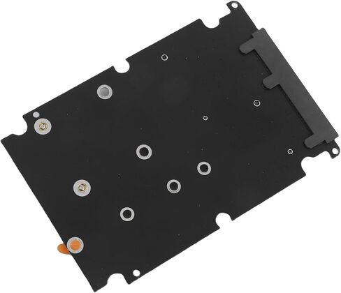 plplaaoo M2 NGFF mSATA to SATA Adapter Card 2 in 1 Dual Slot Mini Hard Disk Converter for Desktop PC Laptop SSD Upgrade Black PCB 9.9 x 6.8cm with Screwdriver in Saudi Arabia