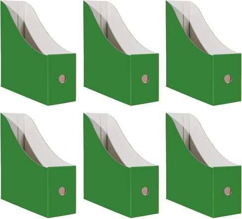 حامل مجلد ملفات مجلة Limitliho للمكتب، وصناديق الكتب لمكتبة الفصل الدراسي، والمكتب، والمنزل، مقاس 10.6 بوصة ارتفاع × 10.2 بوصة طول × 3.5 بوصة عرض في منظم ورق من الورق المقوى (ستة ألوان، 6 عبوات) in Kuwait