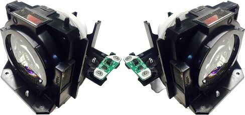 Advanced Lamps™ ET-LAD70W Lamps & Housing TwinPack لأجهزة عرض باناسونيك - تناسب PT-DW750U-2PK، PT-DX820J-2PK، PT-DZ780U-2PK، PT-FDX92C-2PK والمزيد - وحدتان في كل حزمة - ضمان لمدة 90 يومًا in Kuwait