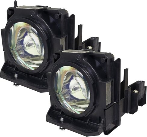Advanced Lamps™ ET-LAD70W Lamps & Housing TwinPack لأجهزة عرض باناسونيك - تناسب PT-DW750U-2PK، PT-DX820J-2PK، PT-DZ780U-2PK، PT-FDX92C-2PK والمزيد - وحدتان في كل حزمة - ضمان لمدة 90 يومًا in Kuwait