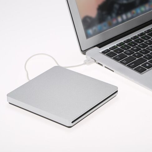 ناسخ أقراص DVD خارجي محمول فائق النحافة USB 2.0 - تصميم Slotin للكمبيوتر الشخصي - نقل بيانات بسرعة 480 ميجا بت في الثانية - توافق التوصيل والتشغيل in Kuwait