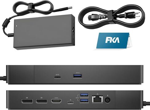 WD19S 180W Docking Station, Performance Dell Dock WD19S - 1 Year Warranty, with 180W Power Adapter + 130W Power Delivery, New in Saudi Arabia