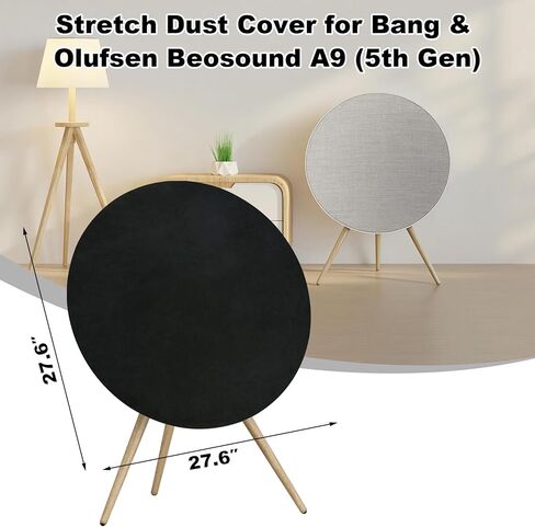 TXEsign Stretch Dust Cover Compatible with Bang & Olufsen Beosound A9 (5th Generation) Speaker, Soft Stretchy Spandex Fleece Speaker Cover Protective Sleeve with Elastic Band in Saudi Arabia