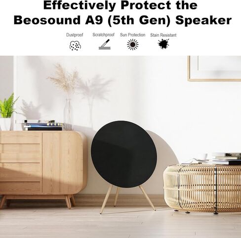 TXEsign Stretch Dust Cover Compatible with Bang & Olufsen Beosound A9 (5th Generation) Speaker, Soft Stretchy Spandex Fleece Speaker Cover Protective Sleeve with Elastic Band in Saudi Arabia