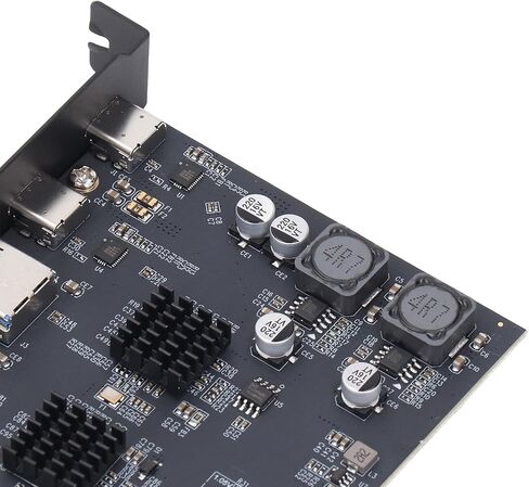 بطاقة توسيع SUNGOOYUE USB3.2 GEN2، بطاقة توسيع PCIE 4X عالية السرعة مع 3 منافذ TypeA و2 TypeC، سرعة نقل 10 جيجابت في الثانية للأجهزة الخارجية in Kuwait