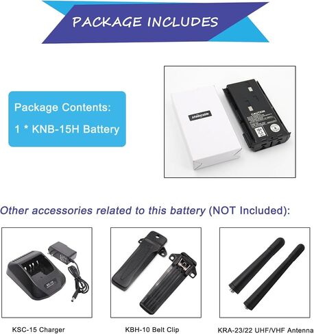 1PC KNB-15 KNB-15H KNB-15A 7.2V Ni-MH Battery 2100mAh Replacement for Kenwood Radio TK-2100 TK-3100 TK-272 TK-272G TK-260 TK-260G TK-270 TK-270G TK-360 TK-360G TK-370 TK-370G in Saudi Arabia