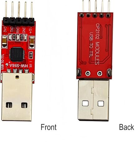 2 قطعة CP2102 USB إلى TTL مهايئ تسلسلي وحدة تنزيل محول مع 5 دبابيس أسلاك توصيل معزز لـ UART STC 3.3 فولت 5 فولت in Kuwait