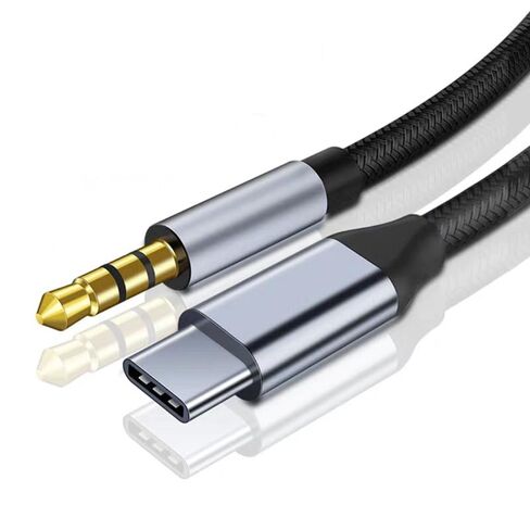 USB C to 3.5mm Audio Aux Jack Cable, Type C Adapter to 3.5mm Headphone Stereo Cord-3.3ft in Saudi Arabia