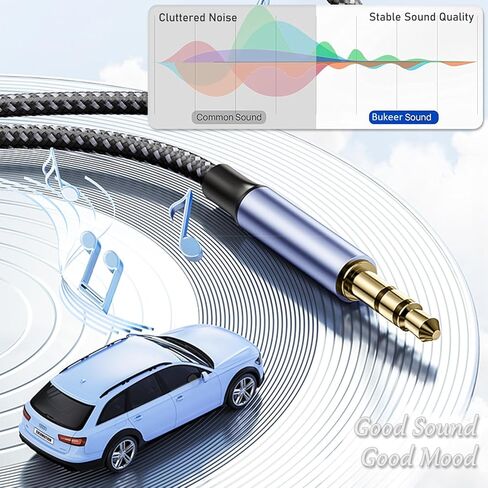 USB C to 3.5mm Audio Aux Jack Cable, Type C Adapter to 3.5mm Headphone Stereo Cord-3.3ft in Saudi Arabia