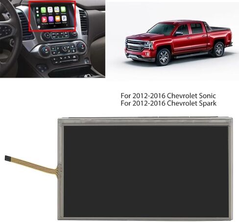 Replacement 7" LCD Display Touch Screen for 2016 Chevrolet Sonic LT Sedan 4-Door 1.8L 1796CC 110Cu. In. l4 GAS DOHC Naturally Aspirated in Saudi Arabia