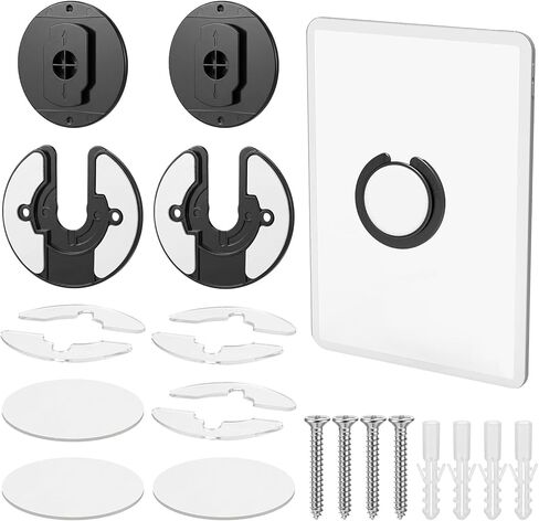 قطعتان من حامل الكمبيوتر اللوحي العالمي على الحائط قابل للتعديل بزاوية 90 درجة، حامل قوي للتثبيت على الحائط في المطبخ متوافق مع معظم الهواتف والأجهزة اللوحية والمزيد in Kuwait
