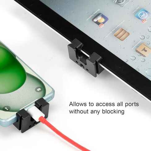 koolehaoda Aluminum iPad Tripod Holder Mount Adapter with 2 Arca Dovetail Mounts, 1/4" Screw & Cold Shoe (5.4" to 13") Adjustable Universal Tablet Clamp Video Recording for iPhone iPad Air Mini in Saudi Arabia