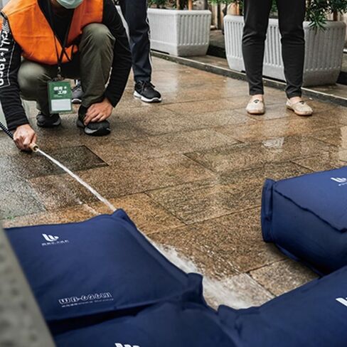 WEIBAO Square Tech Sandbag with Handles - 5 Pack (14" x 14"), Dark Blue | WB-626LH-A | Water-Activated Flood Barriers, Sandless Sandbags, Absorbent Water Blocker in Saudi Arabia