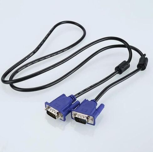 SVGA Super VGA Monitor 15PIN M/M Male to Male Cable Cord for PC TV HDTV Blue 2PCS in Saudi Arabia