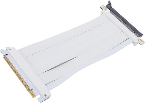 PCIE 5.0 X16 Riser Cable, GPU Riser Cable PCIE 5.0 X16 Graphics Card Extension, 180 Degree 128Gbps High Speed Flexible Extender Card Extension Port 20cm in Saudi Arabia