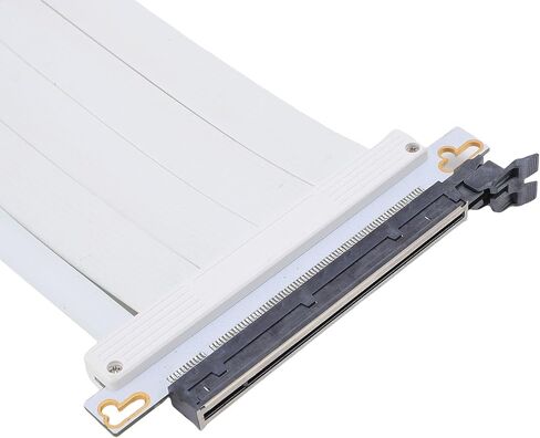 PCIE 5.0 X16 Riser Cable, GPU Riser Cable PCIE 5.0 X16 Graphics Card Extension, 180 Degree 128Gbps High Speed Flexible Extender Card Extension Port 20cm in Saudi Arabia
