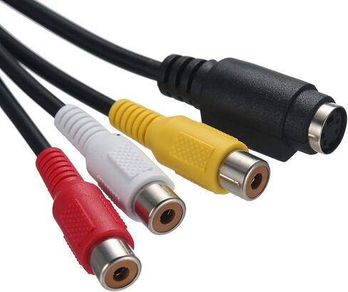 Denash VGA إلى SVideo، VGA إلى، SVIDEO 3 TV AV محول كابل، كابل محول إشارة AV عالي الجودة مع ذكر قياسي 15Pin، in Kuwait
