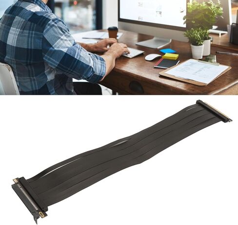 كابل رفع وحدة معالجة الرسومات المرن المُعاد تصميمه من PCI Express مع حماية مستقلة للقطاعات لـ RX6900XT RX6800XT PCIE 1.0 كابل تمديد بطاقة الرسومات 50 سم in Kuwait