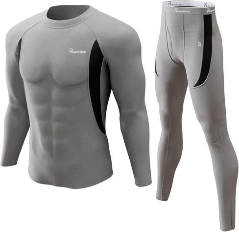 romision Thermal Underwear Long Johns for Men Fleece Lined Base Layer Cold Weather Hunting Gear Bottom and Top Set in Saudi Arabia