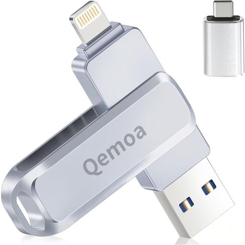 MFi Certified Photo Stick for iPhone USB Flash Drive (Gray, 128GB) in Saudi Arabia