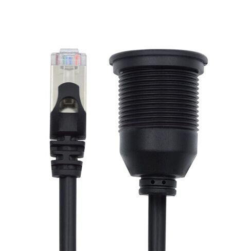 xiwai Dustproof Waterproof Screw Locking CAT6 RJ45 Male to Female LAN Ethernet Network Extension Cable Car Panel Mount Design 1m in Saudi Arabia