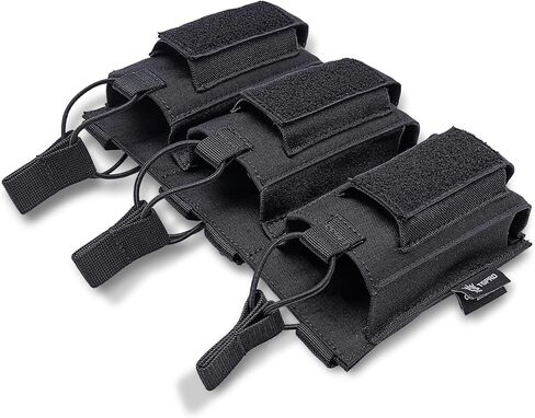 TSPRO Triple Magazine Pouches Open-Top Triple Molle Mag Pouch for M4 M14 M16 AK AR Elastic Rifle Magazines for Pistol Mag Pouch in Saudi Arabia