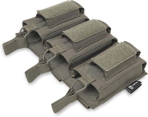 TSPRO Triple Magazine Pouches Open-Top Triple Molle Mag Pouch for M4 M14 M16 AK AR Elastic Rifle Magazines for Pistol Mag Pouch in Saudi Arabia