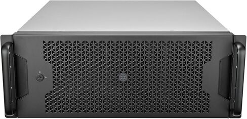 لوحة الباب الأمامي بتقنية Silverstone RAC45-FP-438 مع قفل مفتاح لـ Silverstone RM45-360، SST-RAC45-FP-438 in Kuwait