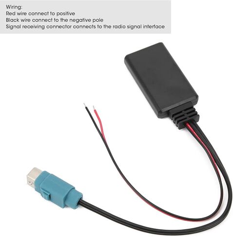 12V Bluetooth Auxiliary Audio Cable Wireless AUX in Adapter for DVA 9861 Ri iDA X001 IVA 205R with Compact Design for Phone MP3 in Saudi Arabia