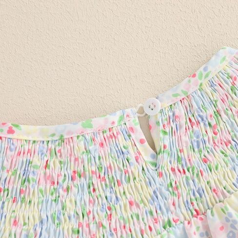 Kayotuas طفلة عيد الفصح الزي Smocked فقاعة رومبير الأرنب الصليب التطريز نفخة قصيرة الأكمام ارتداءها لطيف المعمودية الملابس in Saudi Arabia