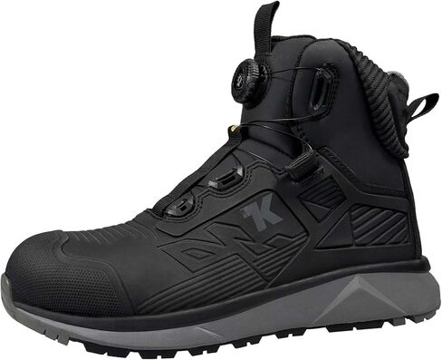 Men Work Boots - Durable Freelock Fit Quick Lacing, ESD Shoes, Aluminum Alloy Toe and Puncture Proof ASTM 2413, Oil and Slip Resistant, Water Resistant Lightweight Industrial Safety Boot in Saudi Arabia