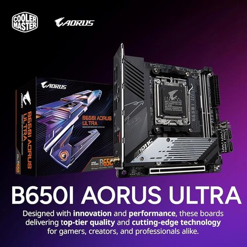 كولر ماستر NR2 Pro Mini ITX – AMD RYZEN 7 7800X3D 4.2 جيجا هرتز (5.0 جيجا هرتز توربو) | جيجابايت RTX 5070 12 جيجا بايت & B650I AORUS Ultra | 32 جيجابايت DDR5 6000 ميجا هرتز | 2 تيرابايت Gen4 M.2 | واي فاي | ويندوز 11 | كمبيوتر ألعاب AIO مقاس 280 ملم in Saudi Arabia