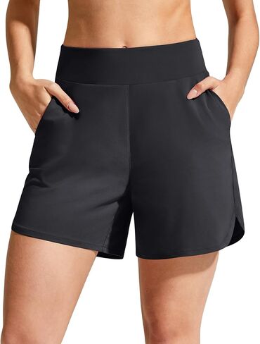 G4Free Chillwhisp Athletic Shorts for Women 4" - High Waist Lightweight Casual Running Shorts Built-in Liner with Pockets in Saudi Arabia