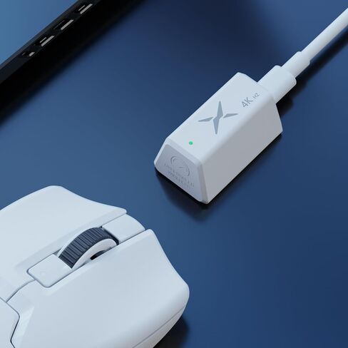 ماوس الألعاب اللاسلكي DELUX M800Ultra مع معدل استقصاء فائق السرعة 4000 هرتز (أبيض) in Saudi Arabia