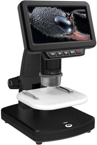 مجهر رقمي HDMI مع تكبير 1500X وإضاءة LED للحام وإصلاح الإلكترونيات، شاشة LCD 5 بوصة لاستخدام البالغين in Kuwait