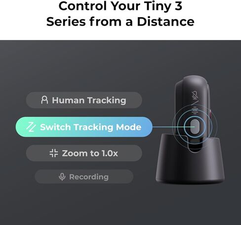OBSBOT Tiny 3 Lite Webcam Bundle with VOX SE & Remote, AI-Powered Spatial Audio 4K - Compact AI Tracking PTZ Camera with 1/2" Sensor, Tri-Mic, Voice Control, 120FPS, HDR, Webcam for PC, Mac, Laptop in Saudi Arabia