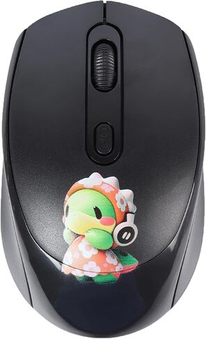 2.4GHz Wireless Mouse Cute Cartoon Computer Mouse DPI Adjustable Small Cordless Mouse Kids Mouse Silent Click USB Mouse for Laptop Computer Kids Gifts (White) in Saudi Arabia