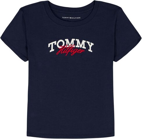 تي شيرت بيبي دول قصير الأكمام للفتيات من Tommy Hilfiger، ناعم ومريح in Saudi Arabia