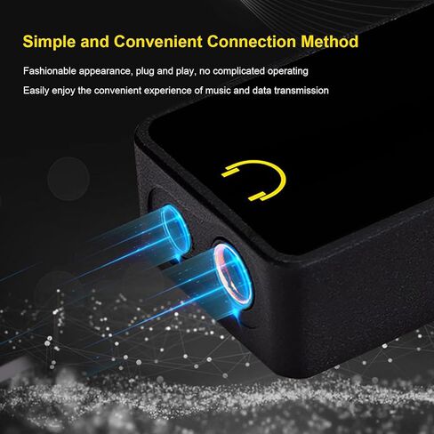 Fockety HiFi Decoder, High Performance DAC with 3.5mm 4.4mm Output, Immersive Sound Quality for iOS, USB A Type C Adapter, Multi Level Volume Control in Saudi Arabia
