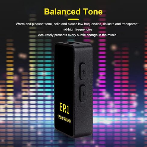 Fockety HiFi Decoder, High Performance DAC with 3.5mm 4.4mm Output, Immersive Sound Quality for iOS, USB A Type C Adapter, Multi Level Volume Control in Saudi Arabia