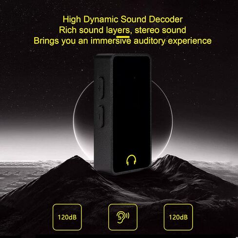 Fockety HiFi Decoder, High Performance DAC with 3.5mm 4.4mm Output, Immersive Sound Quality for iOS, USB A Type C Adapter, Multi Level Volume Control in Saudi Arabia