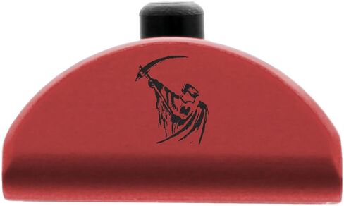 NDZ Performance Grip Frame Insert Plug for Glock Gen 4-5 17 19 22 23 24 31 34 35 بدون أشرطة خلفية، ألومنيوم مؤكسد أزرق مع صور جمجمة منقوشة بالليزر الأسود - اختر الصورة ولون اللوحة in Kuwait