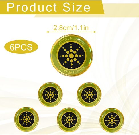 6 Pcs Emf Blocker for Cell Phone,Radiation Blocker,Emf Stickers for Cell Phone,A Practical Gift for Tech Lovers for Smart Phones/Tablets/Laptops Electronic Devices Blockers in Saudi Arabia